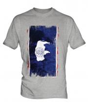 Wyoming State Grunge Flag Mens T-Shirt