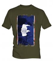 Wyoming State Grunge Flag Mens T-Shirt