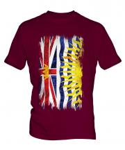 British Columbia Grunge Flag Mens T-Shirt