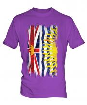 British Columbia Grunge Flag Mens T-Shirt