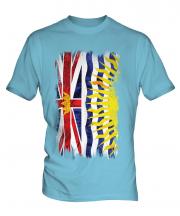 British Columbia Grunge Flag Mens T-Shirt