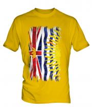 British Columbia Grunge Flag Mens T-Shirt