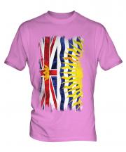 British Columbia Grunge Flag Mens T-Shirt