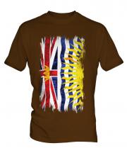 British Columbia Grunge Flag Mens T-Shirt