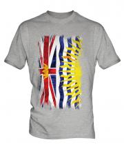 British Columbia Grunge Flag Mens T-Shirt