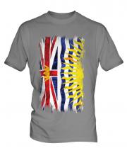 British Columbia Grunge Flag Mens T-Shirt