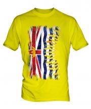 British Columbia Grunge Flag Mens T-Shirt