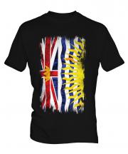 British Columbia Grunge Flag Mens T-Shirt