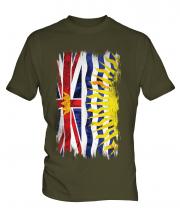 British Columbia Grunge Flag Mens T-Shirt
