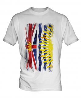 British Columbia Grunge Flag Mens T-Shirt