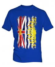 British Columbia Grunge Flag Mens T-Shirt