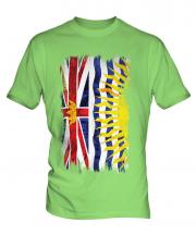 British Columbia Grunge Flag Mens T-Shirt