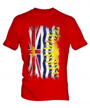 British Columbia Grunge Flag Mens T-Shirt