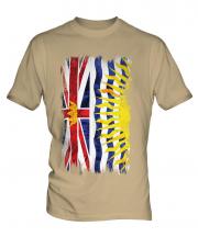 British Columbia Grunge Flag Mens T-Shirt