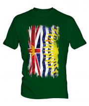 British Columbia Grunge Flag Mens T-Shirt