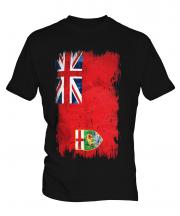 Manitoba Grunge Flag Mens T-Shirt