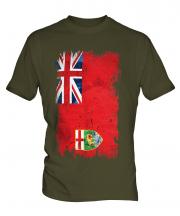 Manitoba Grunge Flag Mens T-Shirt