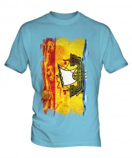 New Brunswick Grunge Flag Mens T-Shirt