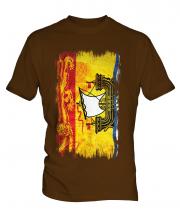 New Brunswick Grunge Flag Mens T-Shirt
