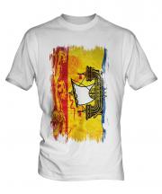 New Brunswick Grunge Flag Mens T-Shirt