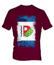 Northwest Territories Grunge Flag Mens T-Shirt