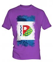 Northwest Territories Grunge Flag Mens T-Shirt
