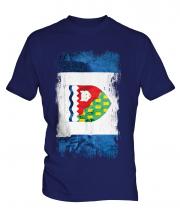 Northwest Territories Grunge Flag Mens T-Shirt