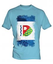 Northwest Territories Grunge Flag Mens T-Shirt