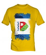 Northwest Territories Grunge Flag Mens T-Shirt