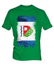 Northwest Territories Grunge Flag Mens T-Shirt