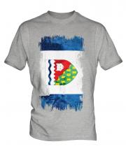 Northwest Territories Grunge Flag Mens T-Shirt