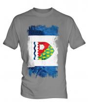 Northwest Territories Grunge Flag Mens T-Shirt