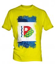 Northwest Territories Grunge Flag Mens T-Shirt