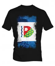 Northwest Territories Grunge Flag Mens T-Shirt