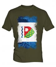 Northwest Territories Grunge Flag Mens T-Shirt
