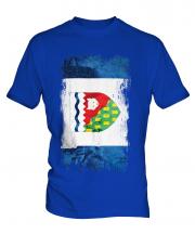 Northwest Territories Grunge Flag Mens T-Shirt