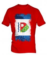 Northwest Territories Grunge Flag Mens T-Shirt
