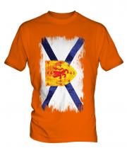 Nova Scotia Grunge Flag Mens T-Shirt