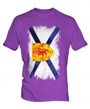 Nova Scotia Grunge Flag Mens T-Shirt