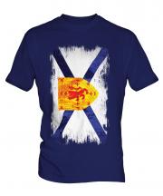 Nova Scotia Grunge Flag Mens T-Shirt