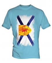 Nova Scotia Grunge Flag Mens T-Shirt