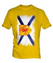 Nova Scotia Grunge Flag Mens T-Shirt