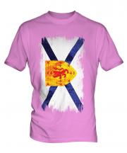 Nova Scotia Grunge Flag Mens T-Shirt