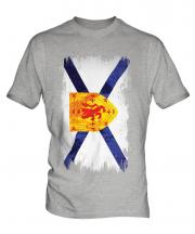 Nova Scotia Grunge Flag Mens T-Shirt