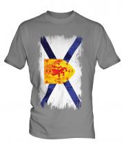 Nova Scotia Grunge Flag Mens T-Shirt
