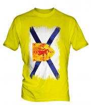Nova Scotia Grunge Flag Mens T-Shirt
