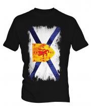 Nova Scotia Grunge Flag Mens T-Shirt