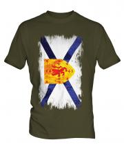 Nova Scotia Grunge Flag Mens T-Shirt
