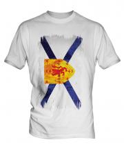 Nova Scotia Grunge Flag Mens T-Shirt