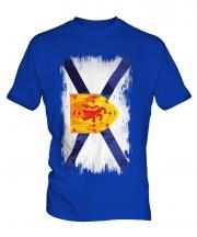 Nova Scotia Grunge Flag Mens T-Shirt